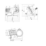 Αλλαντομηχανή Λεπίδα 250mm CANOVA 250 TOP SRM-CANOVA 250 TOP